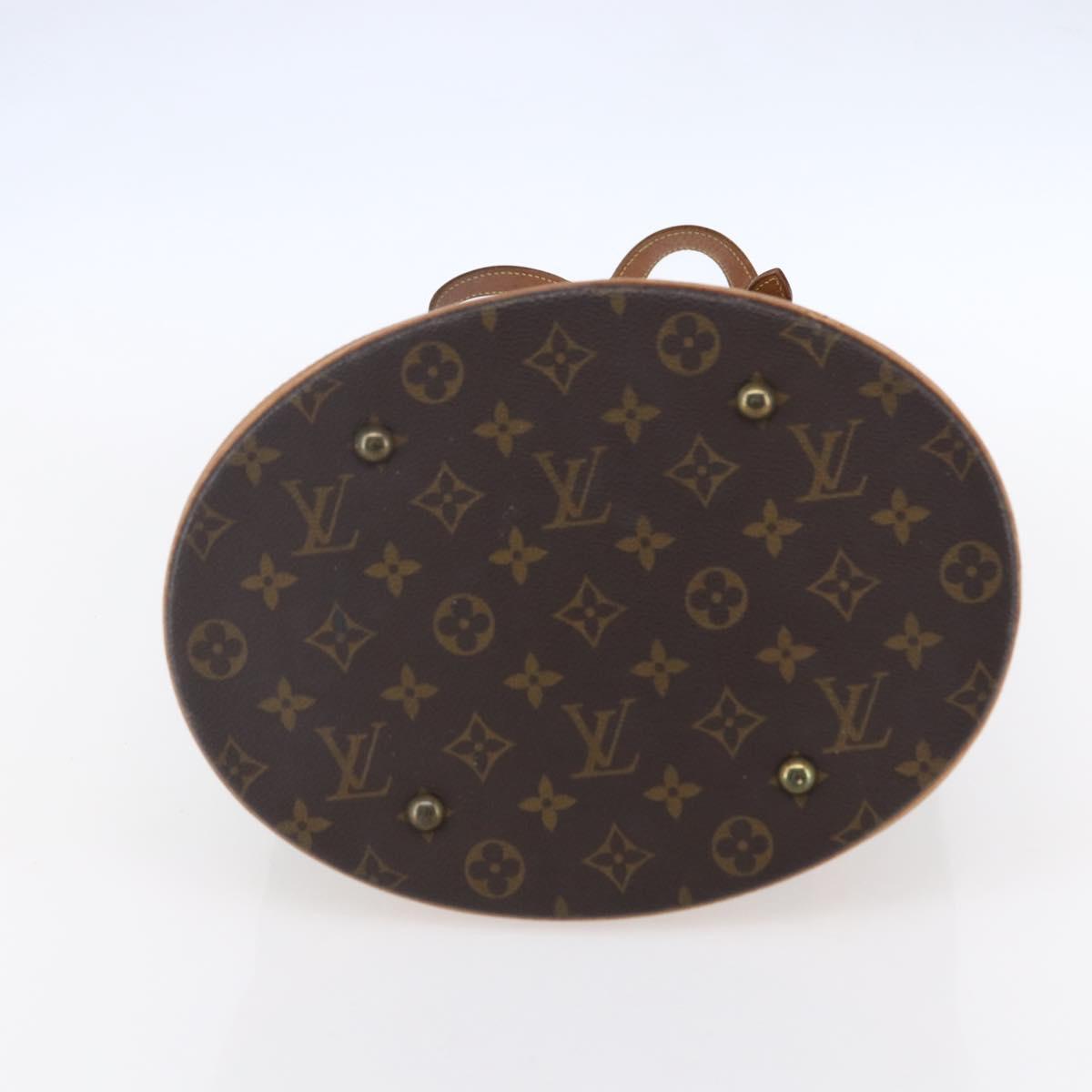 LOUIS VUITTON Monogram Bucket GM Shoulder Bag M42236 LV Auth 153401