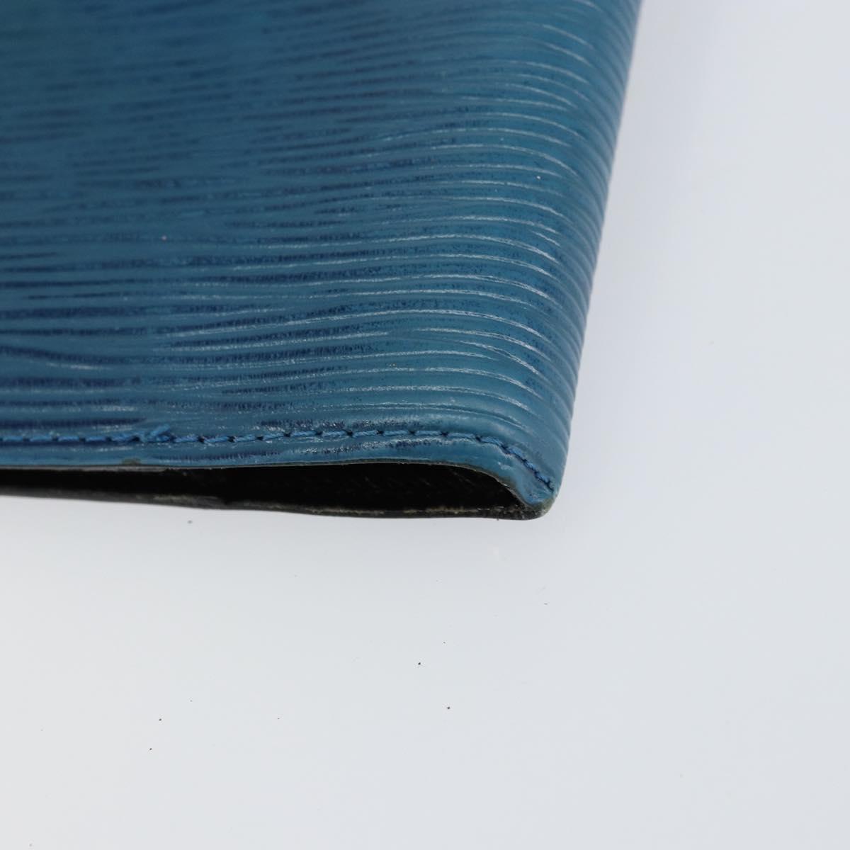 LOUIS VUITTON Epi Agenda PM Day Planner Cover Blue R20055 LV Auth 153406