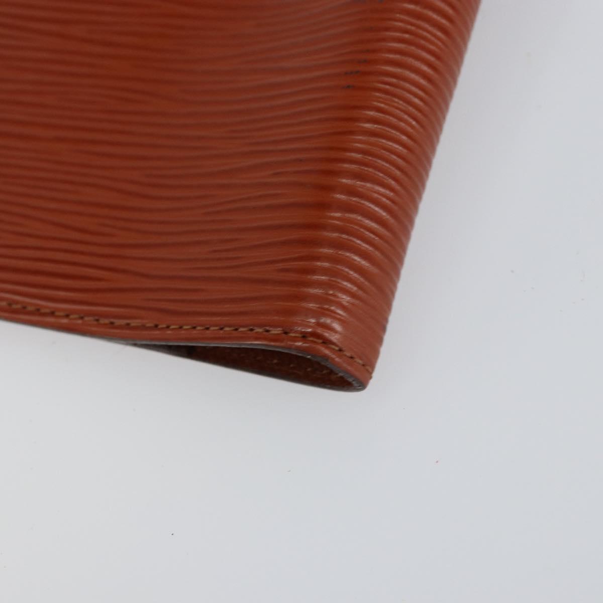 LOUIS VUITTON Epi Agenda PM Day Planner Cover Brown R20053 LV Auth 153407