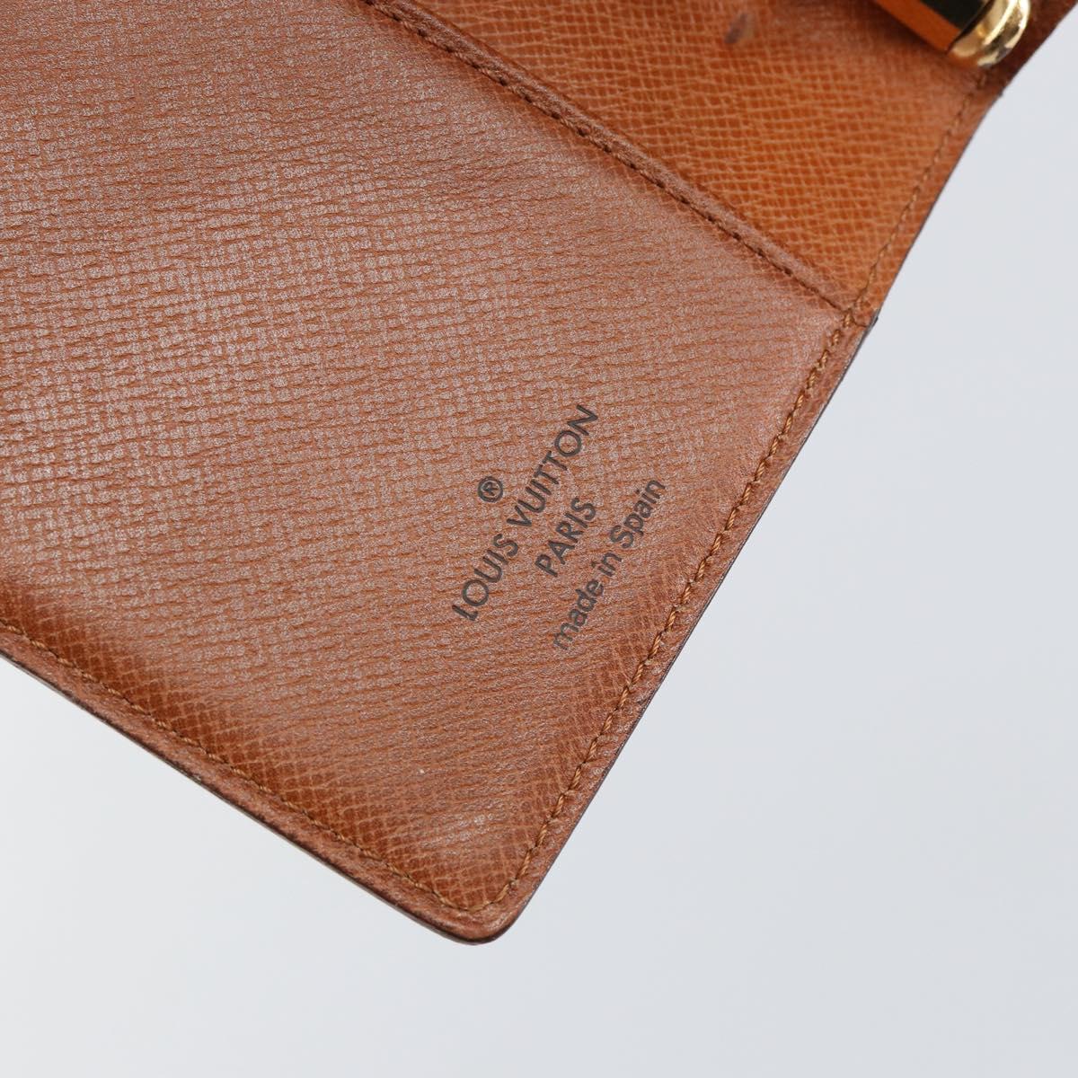 LOUIS VUITTON Epi Agenda PM Day Planner Cover Brown R20053 LV Auth 153407