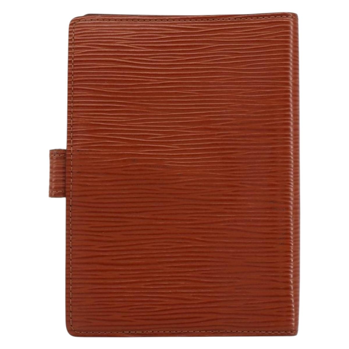 LOUIS VUITTON Epi Agenda PM Day Planner Cover Brown R20053 LV Auth 153407