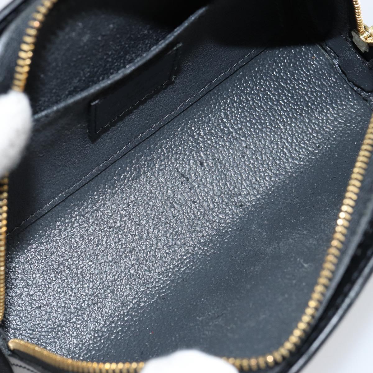 LOUIS VUITTON Epi Dauphine PM Pouch Black M48442 LV Auth 153409