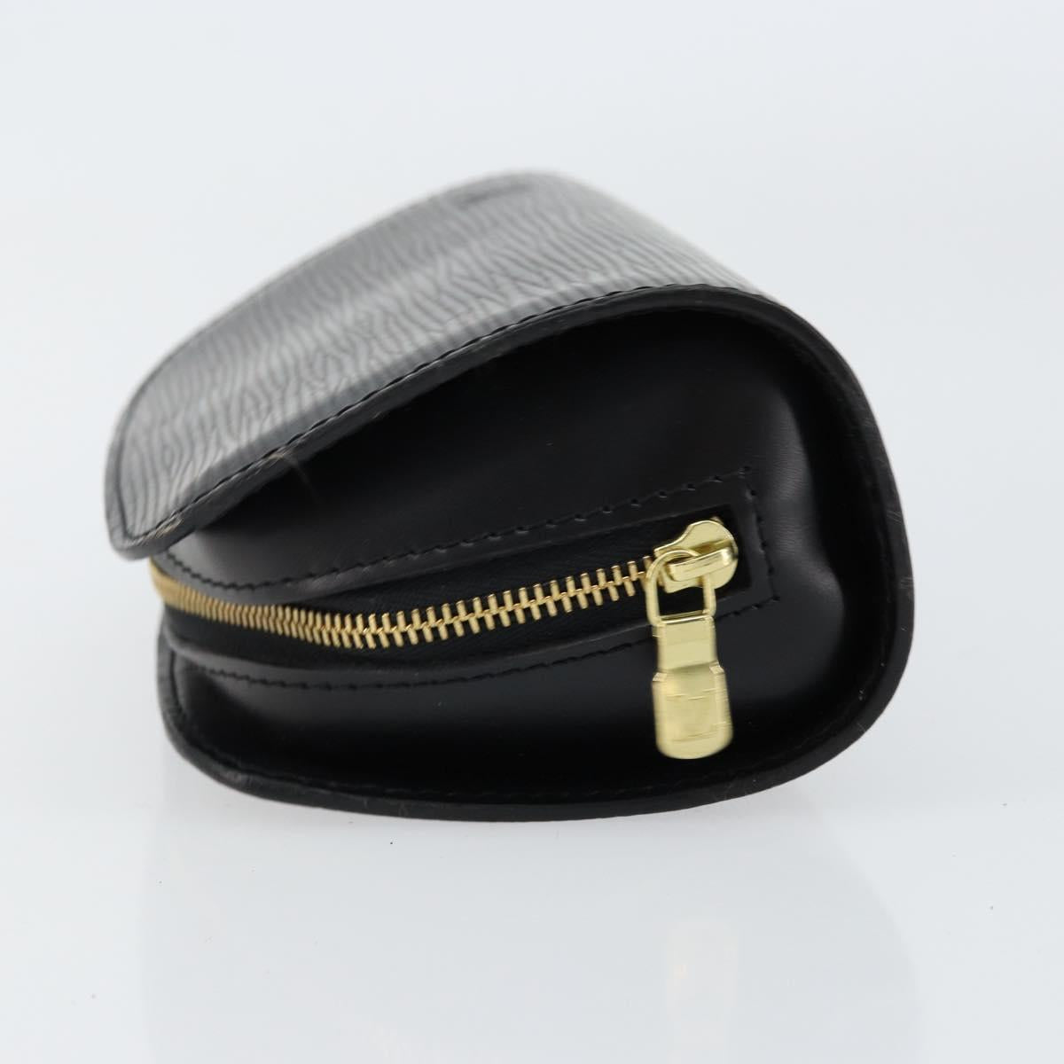 LOUIS VUITTON Epi Dauphine PM Pouch Black M48442 LV Auth 153409