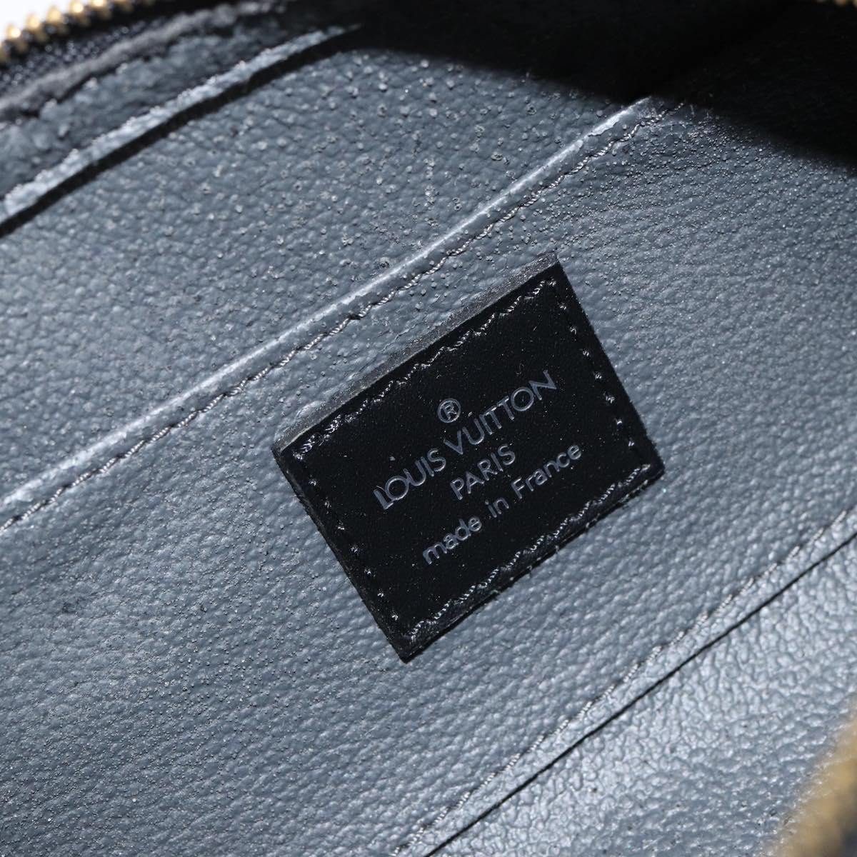 LOUIS VUITTON Epi Dauphine PM Pouch Black M48442 LV Auth 153414