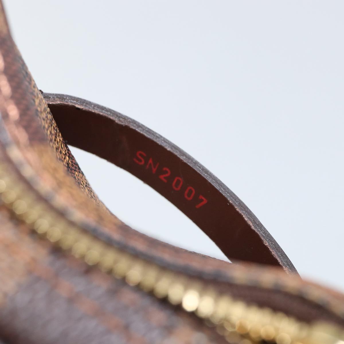 LOUIS VUITTON Damier Ebene Etui Okapi PM Pouch N61738 LV Auth 153415