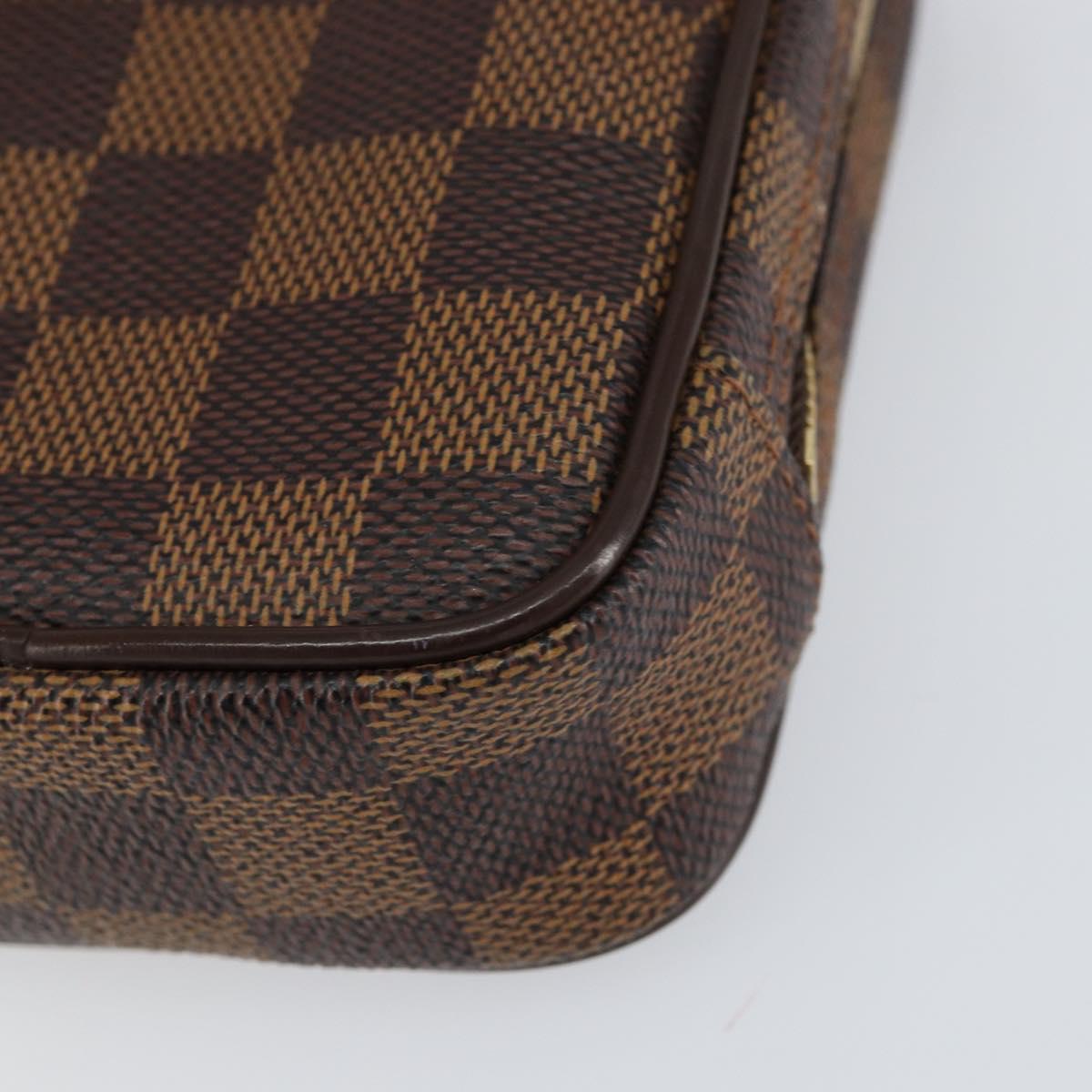 LOUIS VUITTON Damier Ebene Etui Okapi PM Pouch N61738 LV Auth 153415