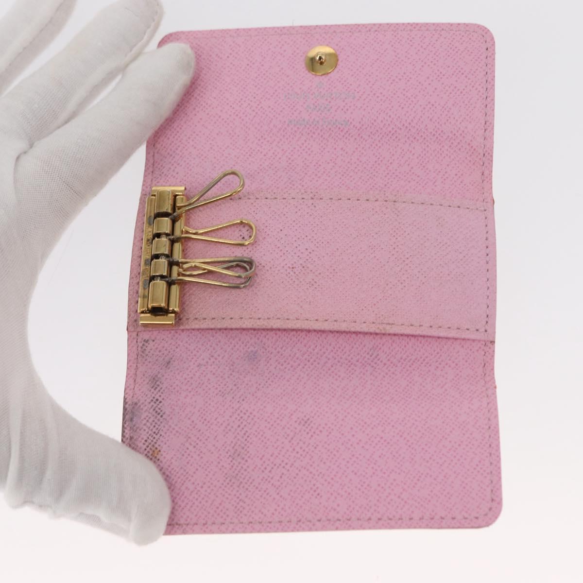 LOUIS VUITTON Monogram Multicolor Multicles 4 Key Case White M93731 Auth 153417