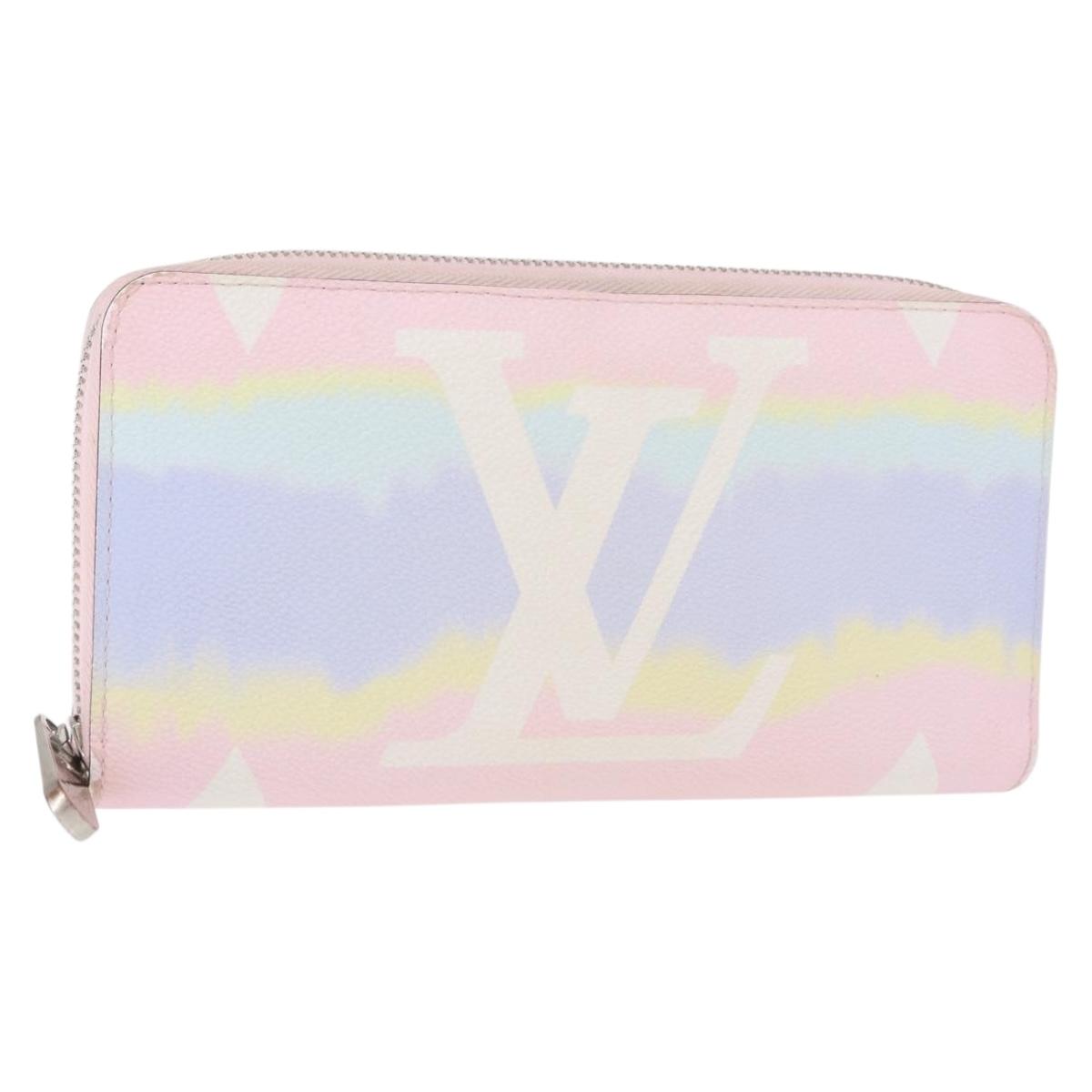 LOUIS VUITTON Monogram Escal Zippy Wallet Long Wallet Pink M69110 LV Auth 153426