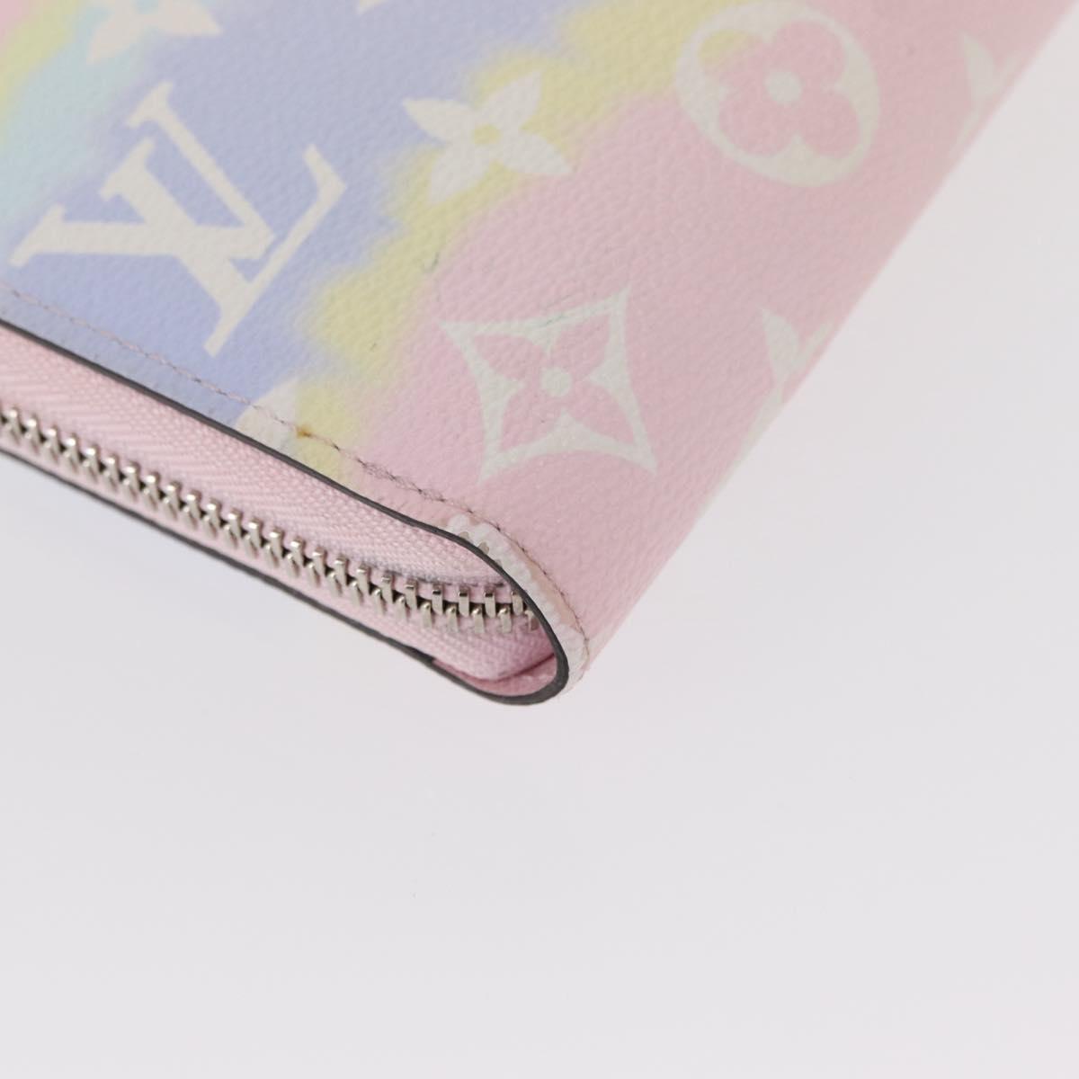 LOUIS VUITTON Monogram Escal Zippy Wallet Long Wallet Pink M69110 LV Auth 153426