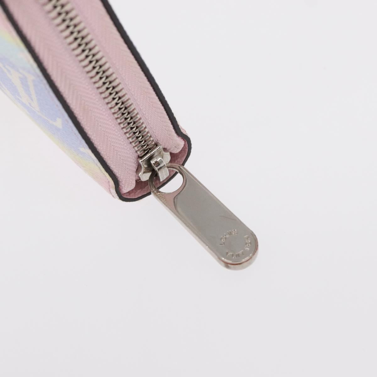 LOUIS VUITTON Monogram Escal Zippy Wallet Long Wallet Pink M69110 LV Auth 153426