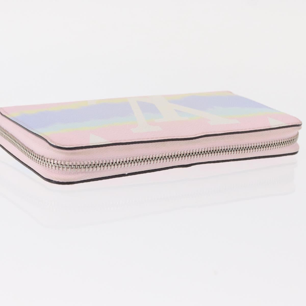 LOUIS VUITTON Monogram Escal Zippy Wallet Long Wallet Pink M69110 LV Auth 153426
