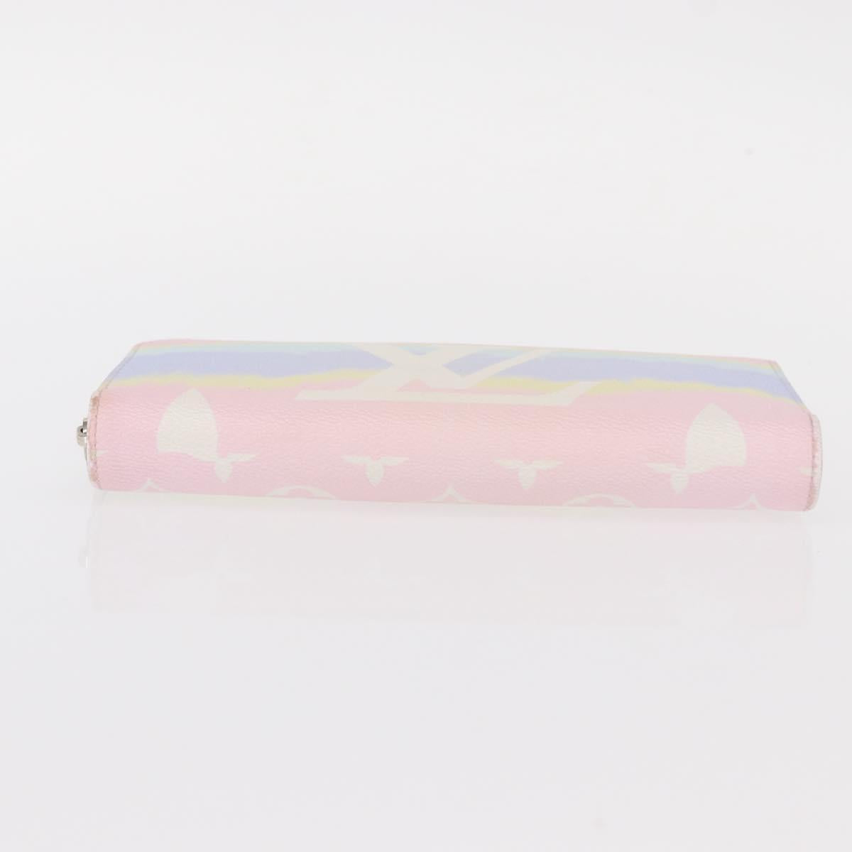 LOUIS VUITTON Monogram Escal Zippy Wallet Long Wallet Pink M69110 LV Auth 153426