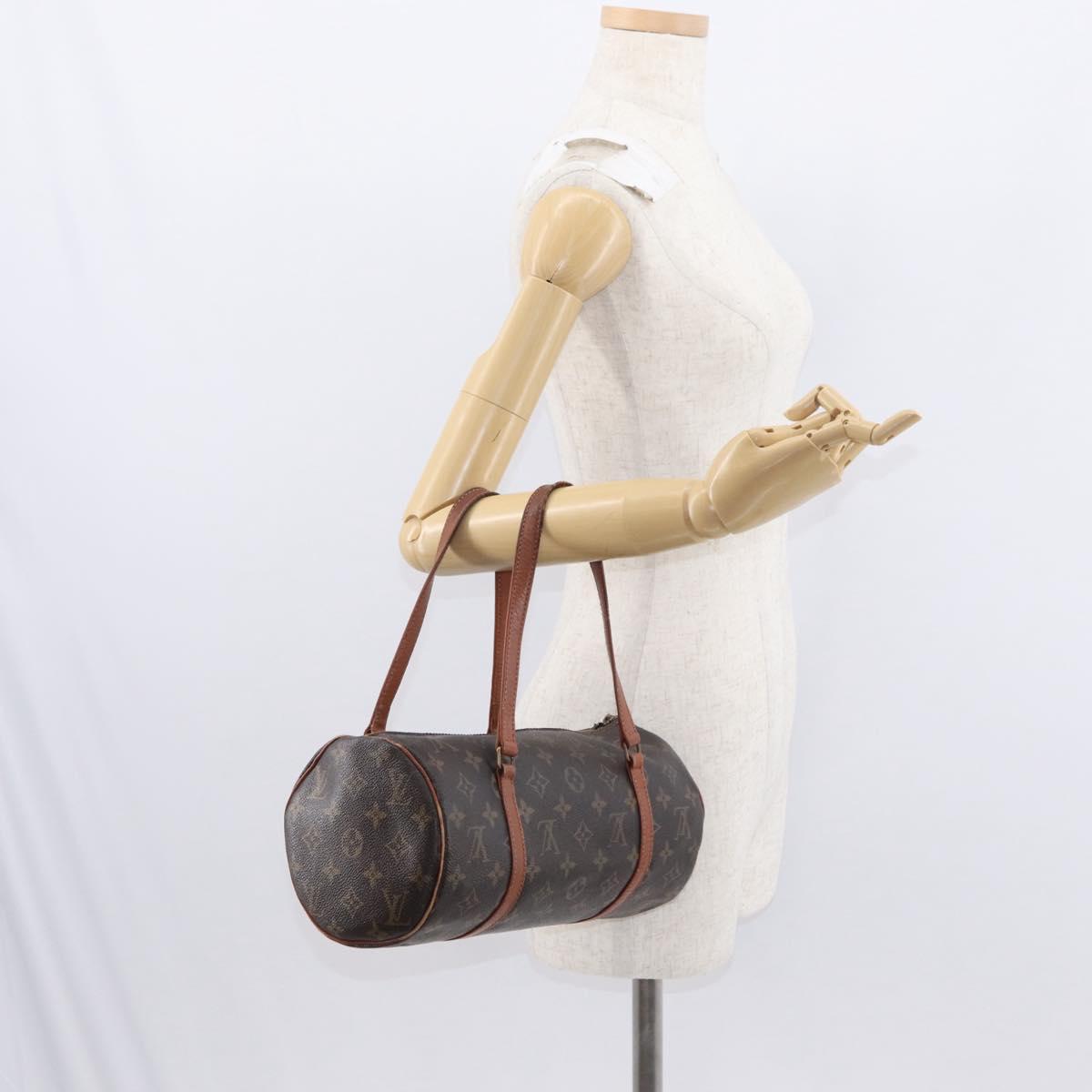 LOUIS VUITTON Monogram Papillon 30 Hand Bag M51385 LV Auth 153433