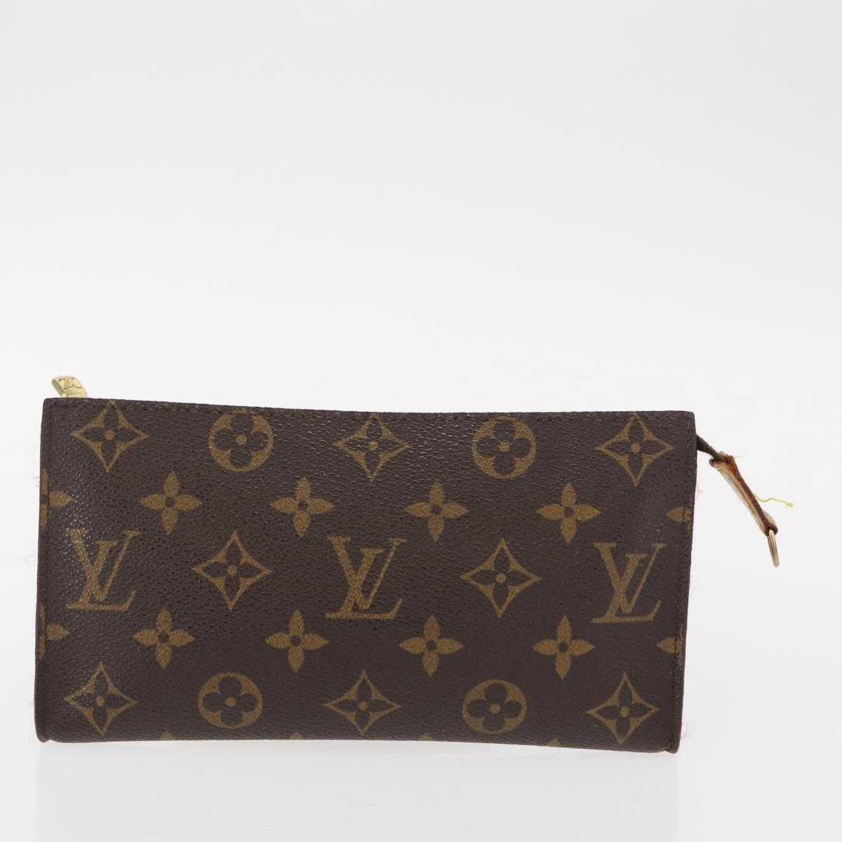 LOUIS VUITTON Monogram Pouch 2 Set LV Auth 153443