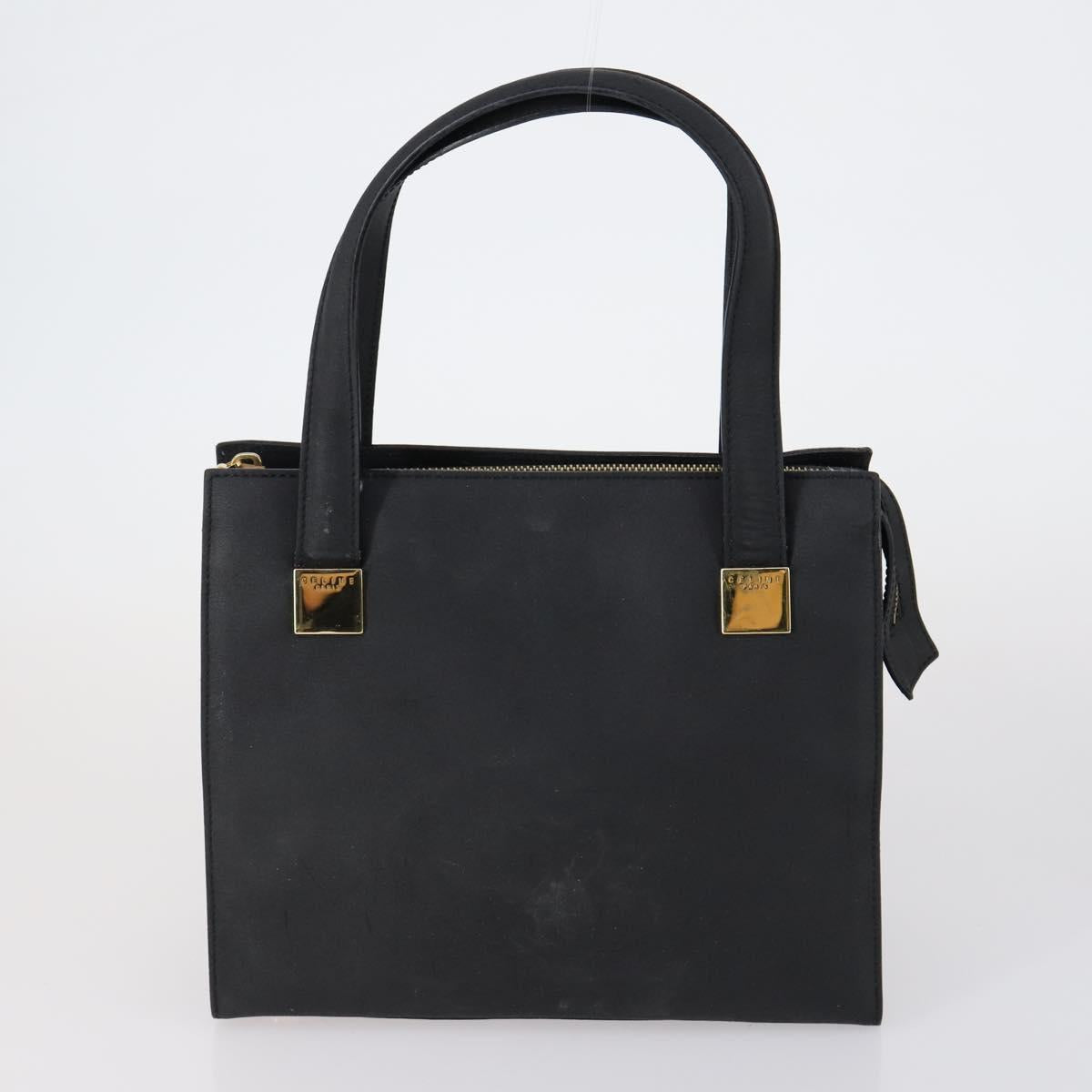 CELINE Shoulder Bag Leather 2 Set Black Auth 153444