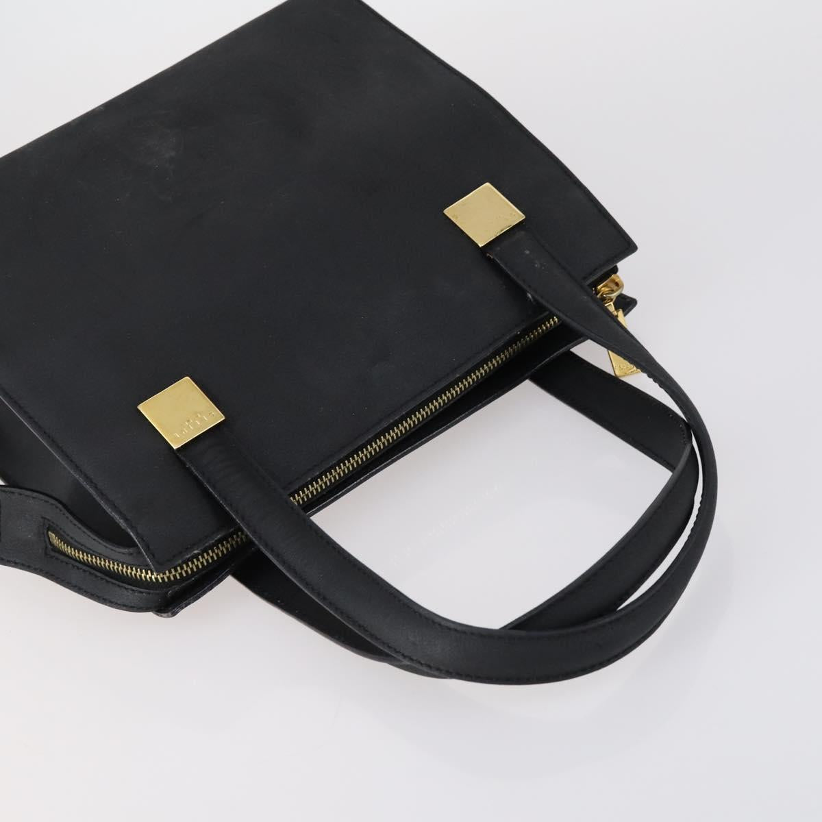 CELINE Shoulder Bag Leather 2 Set Black Auth 153444