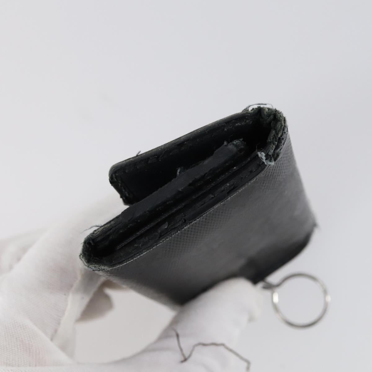 GUCCI GG Supreme Wallet Leather 4 Set Black Beige Auth 153445