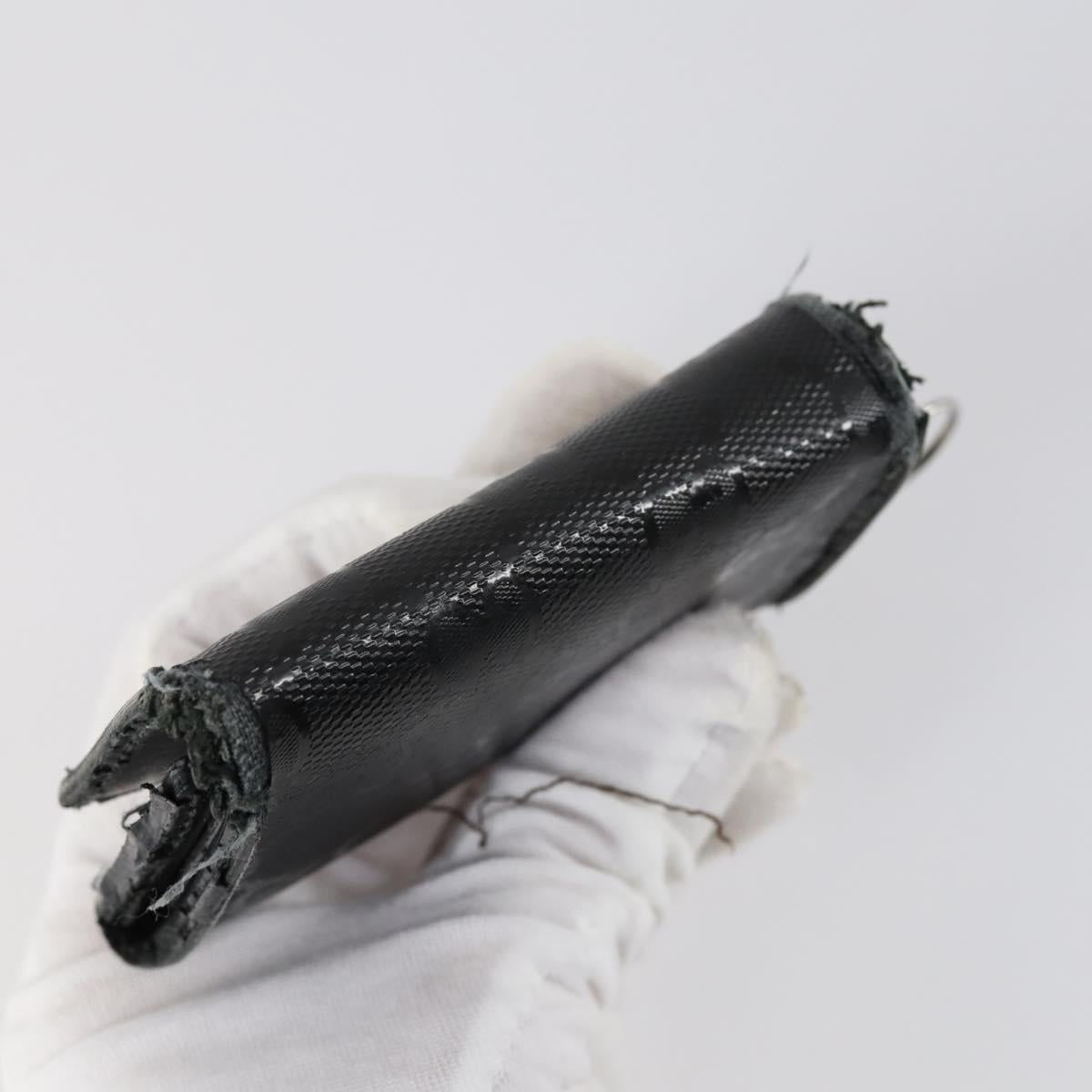 GUCCI GG Supreme Wallet Leather 4 Set Black Beige Auth 153445