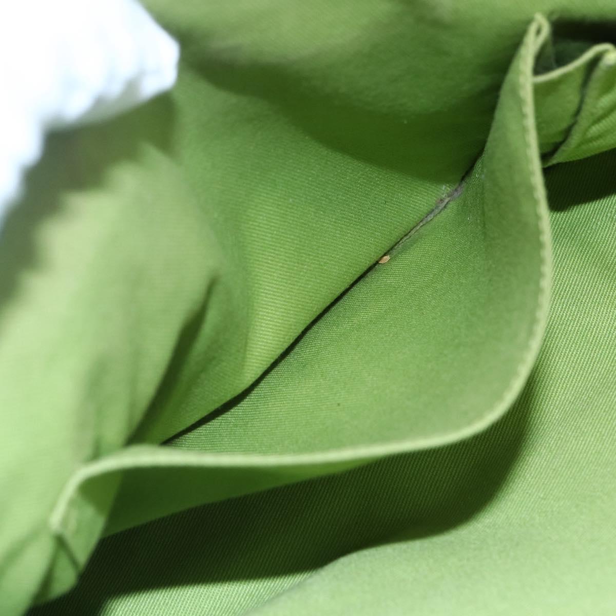 Salvatore Ferragamo Gancini Tote Bag Leather Turquoise Blue Auth 153461