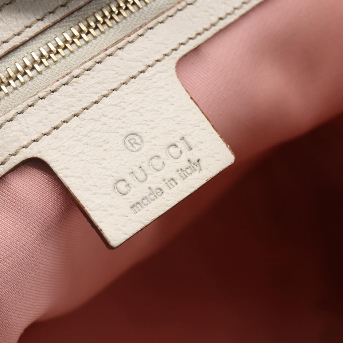 GUCCI GG Canvas Sherry Line Tote Bag Gold Pink 137396 Auth 153475
