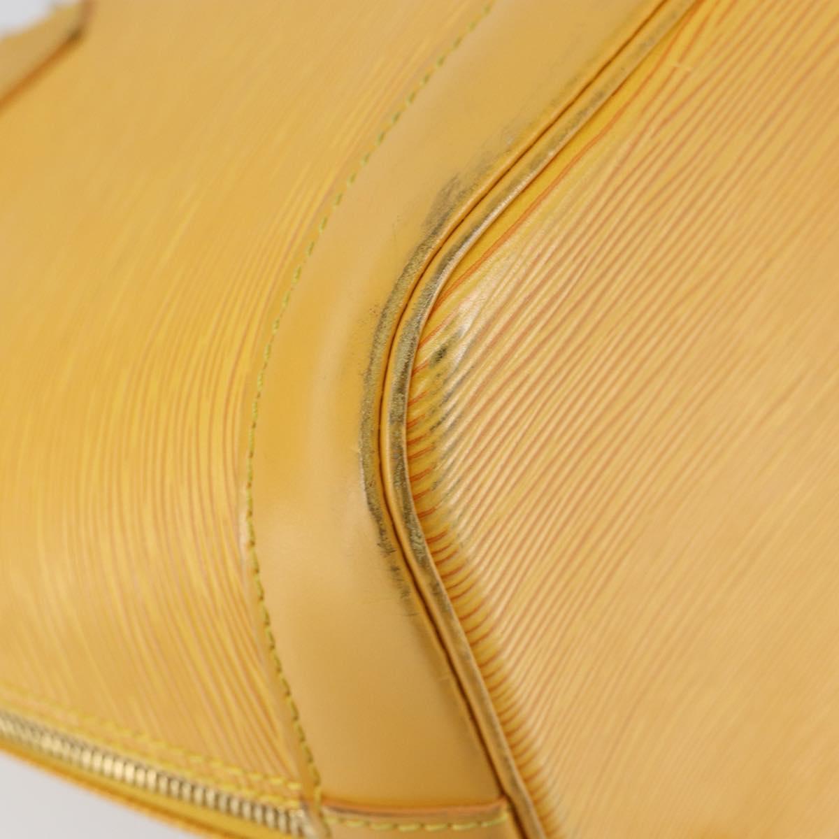 LOUIS VUITTON Epi Alma Hand Bag Yellow M52149 LV Auth 153501
