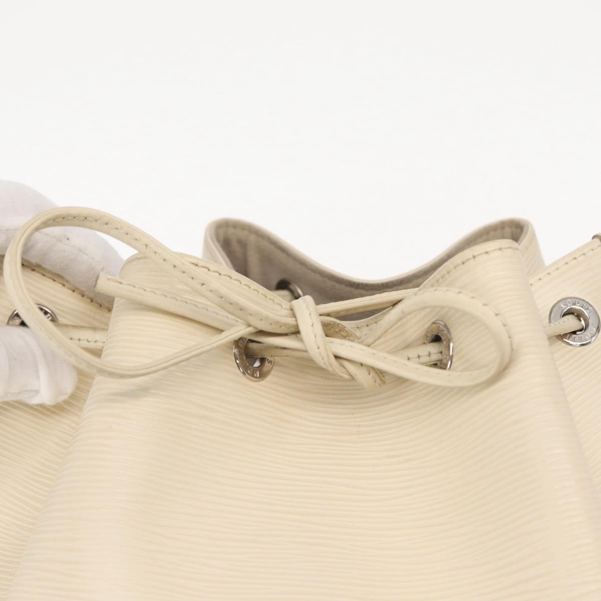 LOUIS VUITTON Epi Noe Shoulder Bag White Yvoire M4084J LV Auth 153505V