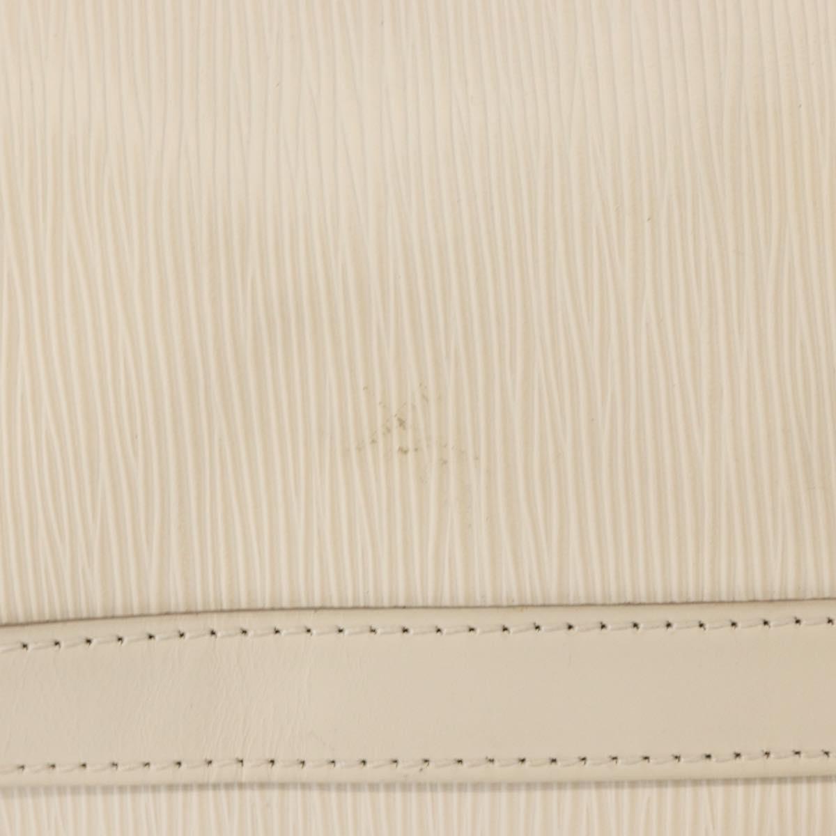 LOUIS VUITTON Epi Noe Shoulder Bag White Yvoire M4084J LV Auth 153505V