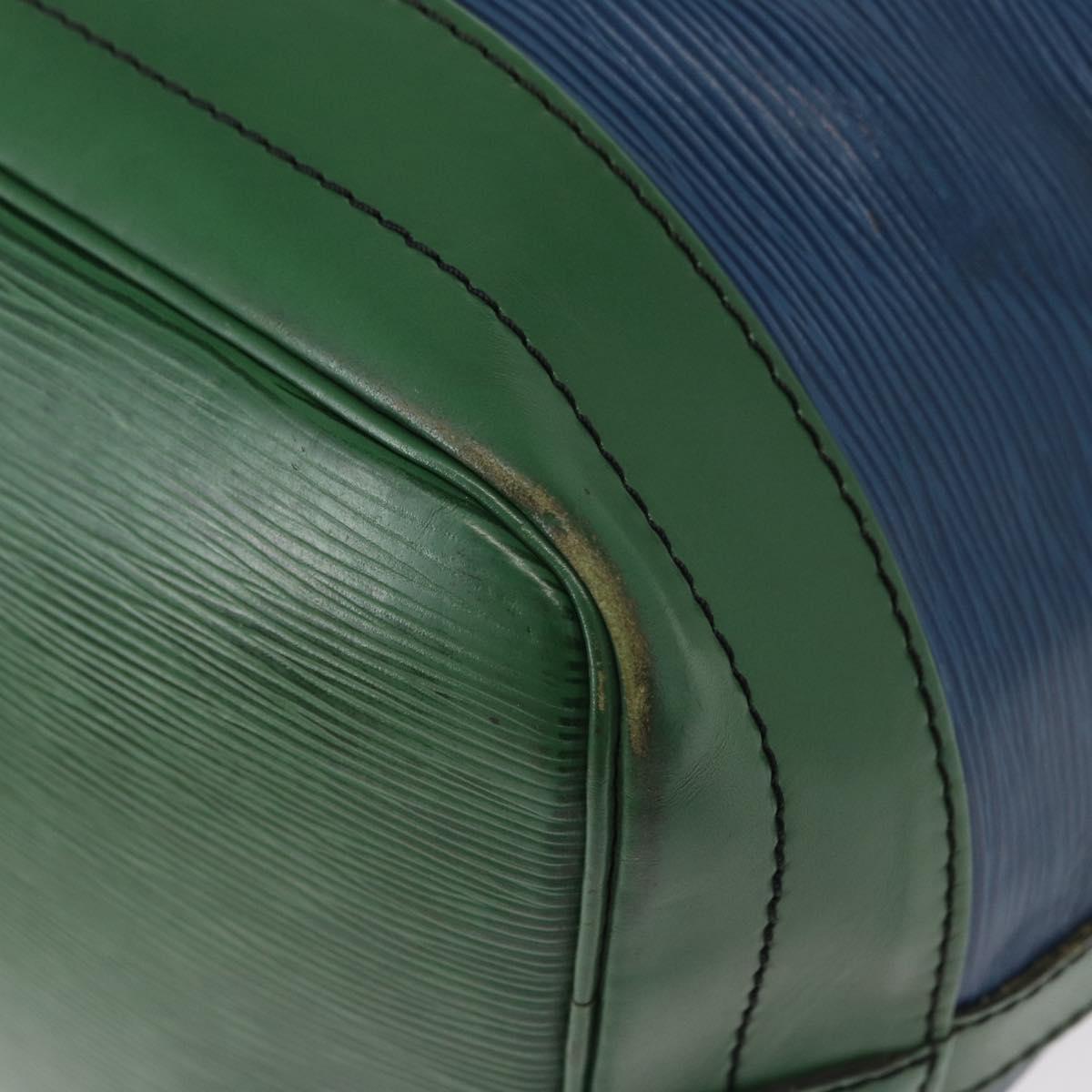 LOUIS VUITTON Epi Noe Shoulder Bag Bicolor Green Blue M44044 LV Auth 153509