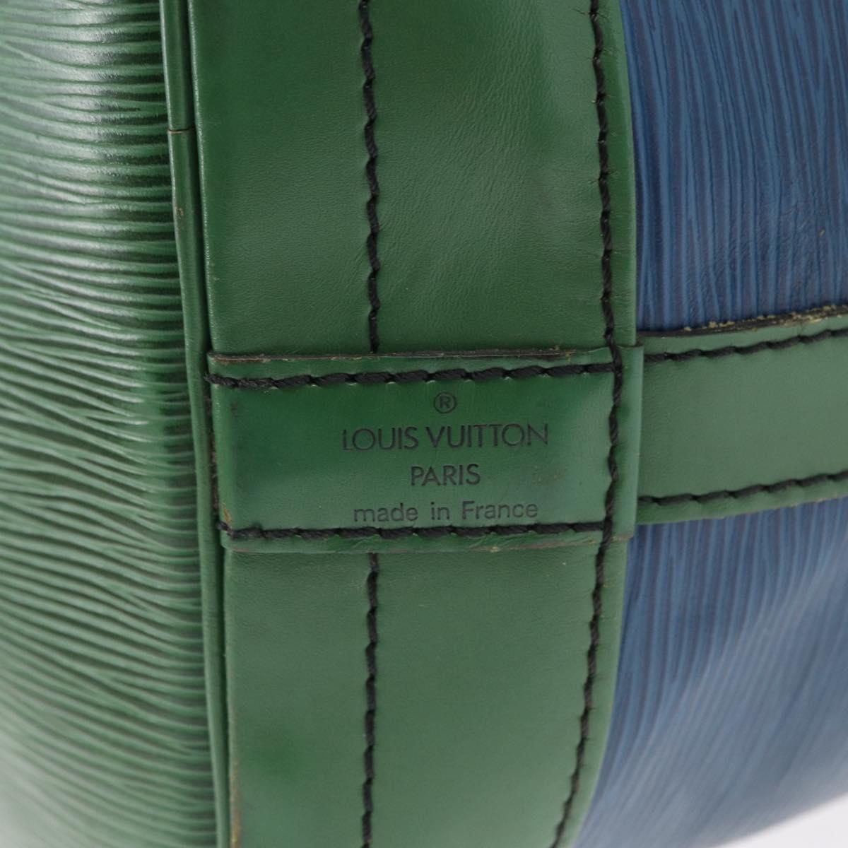 LOUIS VUITTON Epi Noe Shoulder Bag Bicolor Green Blue M44044 LV Auth 153509