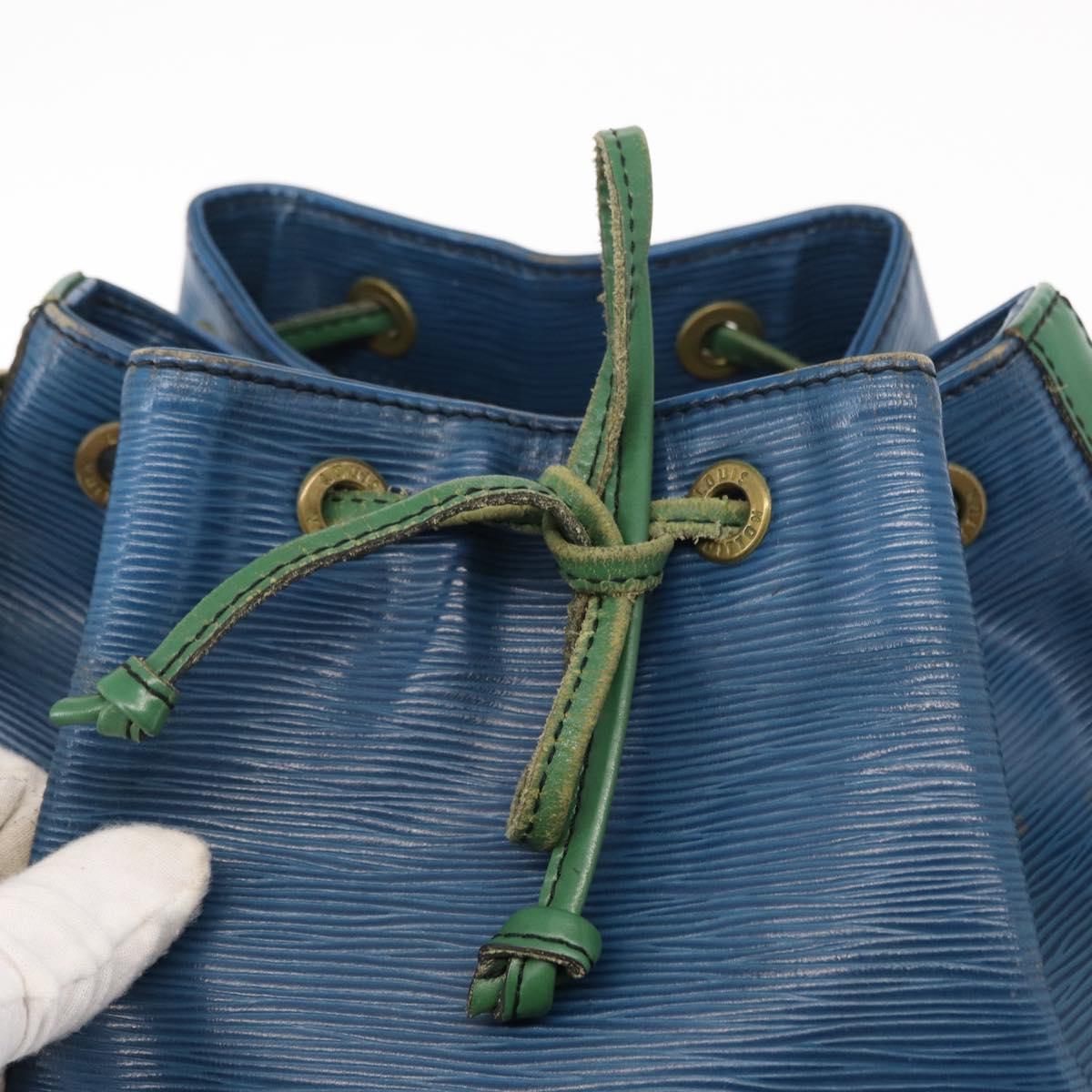 LOUIS VUITTON Epi Noe Shoulder Bag Bicolor Green Blue M44044 LV Auth 153509