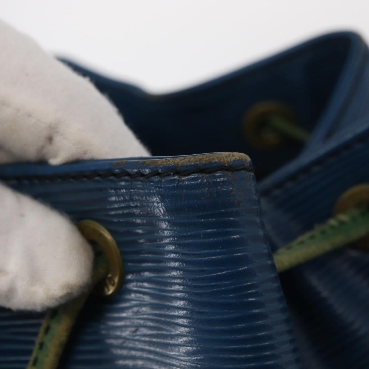 LOUIS VUITTON Epi Noe Shoulder Bag Bicolor Green Blue M44044 LV Auth 153509