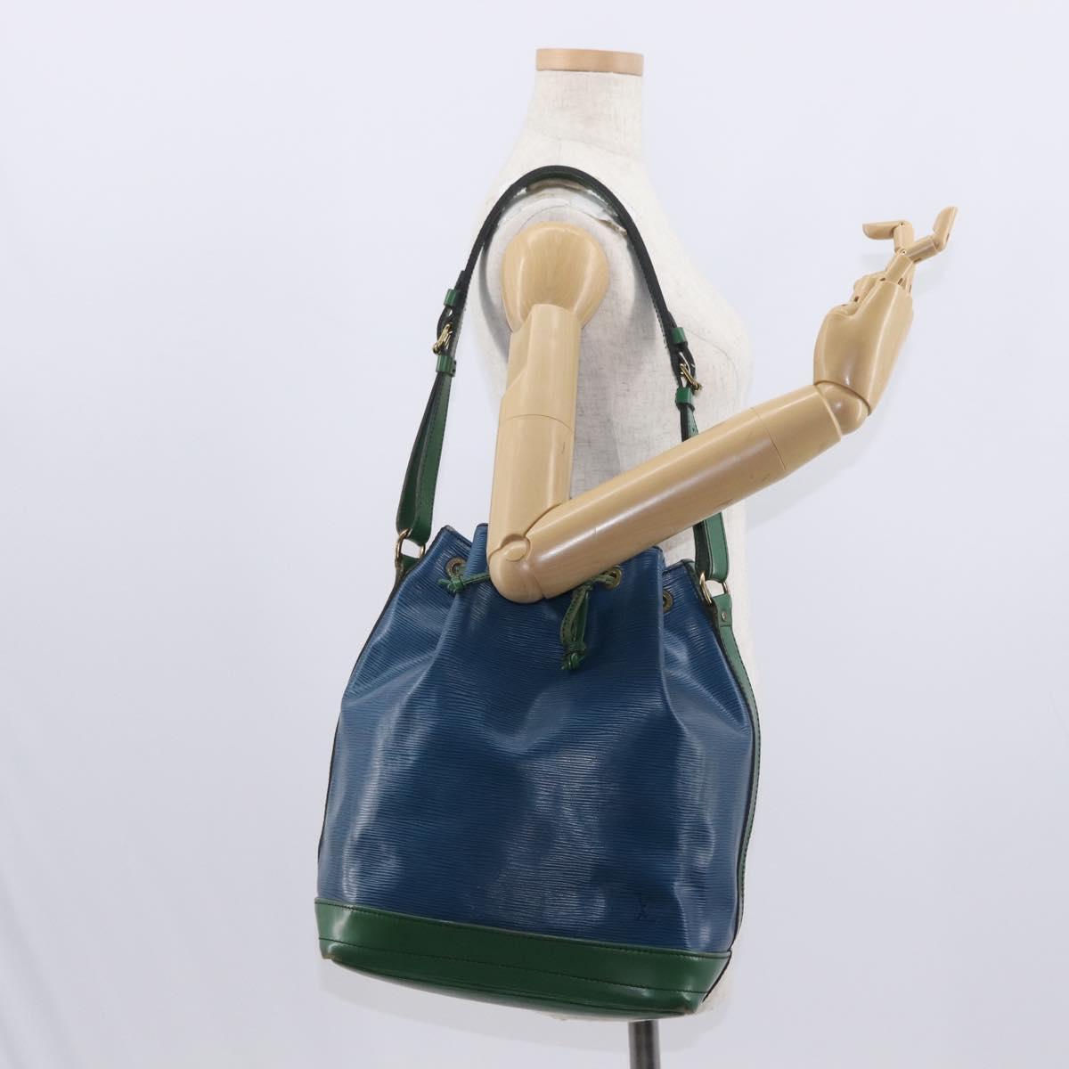LOUIS VUITTON Epi Noe Shoulder Bag By color Green Blue M44044 LV Auth 153509