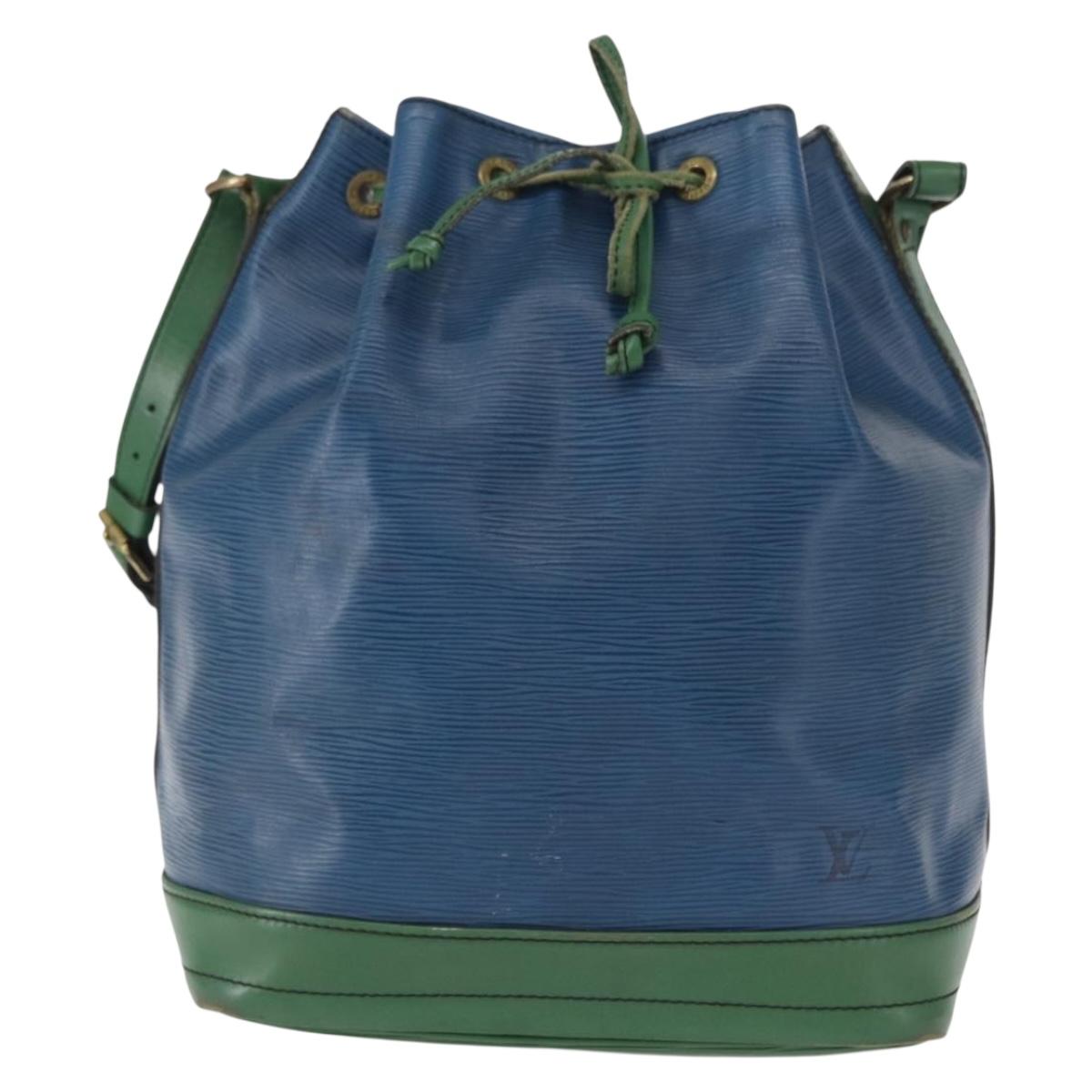 LOUIS VUITTON Epi Noe Shoulder Bag Bicolor Green Blue M44044 LV Auth 153509
