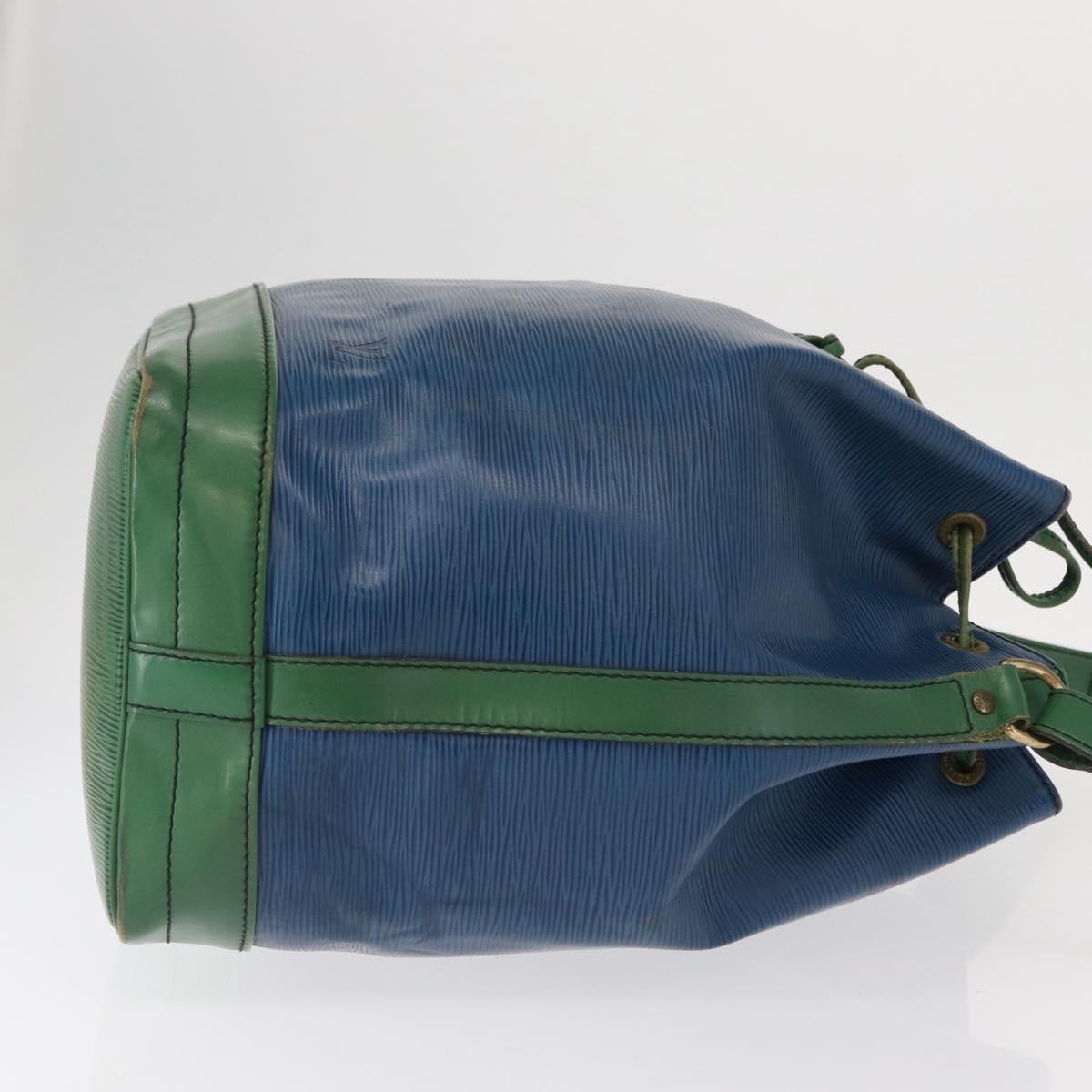LOUIS VUITTON Epi Noe Shoulder Bag Bicolor Green Blue M44044 LV Auth 153509