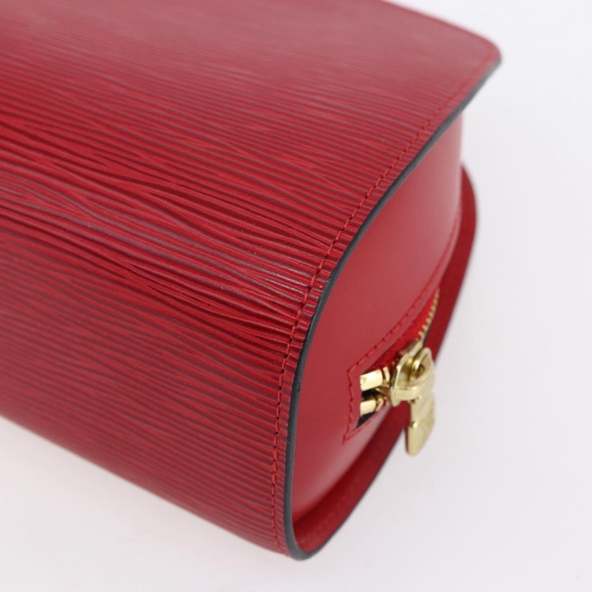 LOUIS VUITTON Epi Dauphine MM Pouch Red M48457 LV Auth 153510