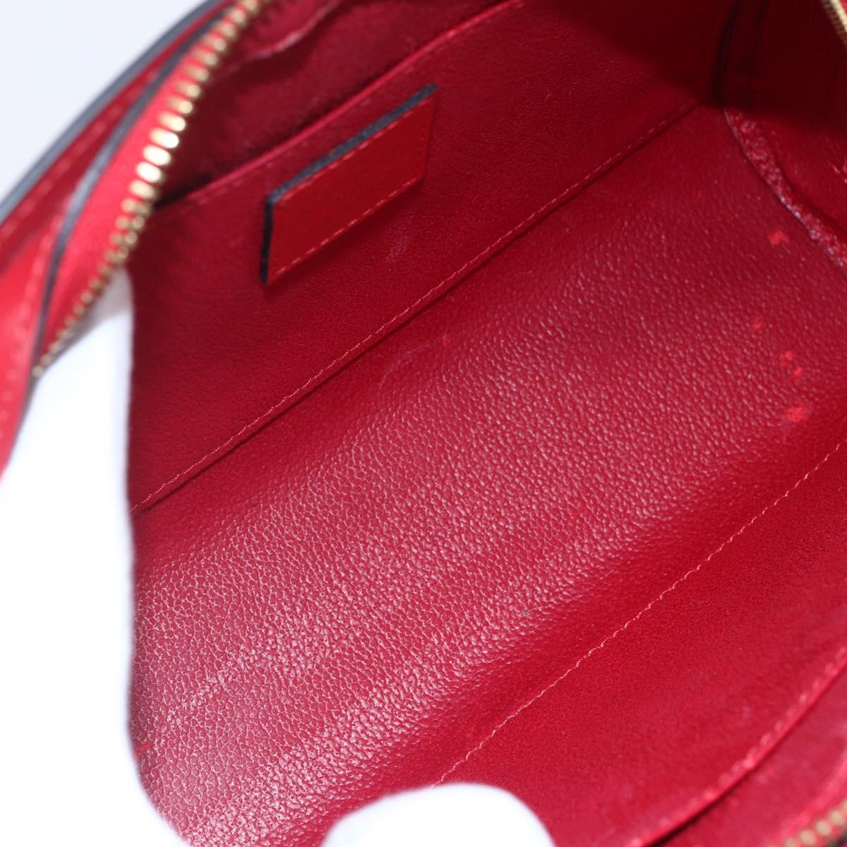 LOUIS VUITTON Epi Dauphine MM Pouch Red M48457 LV Auth 153510