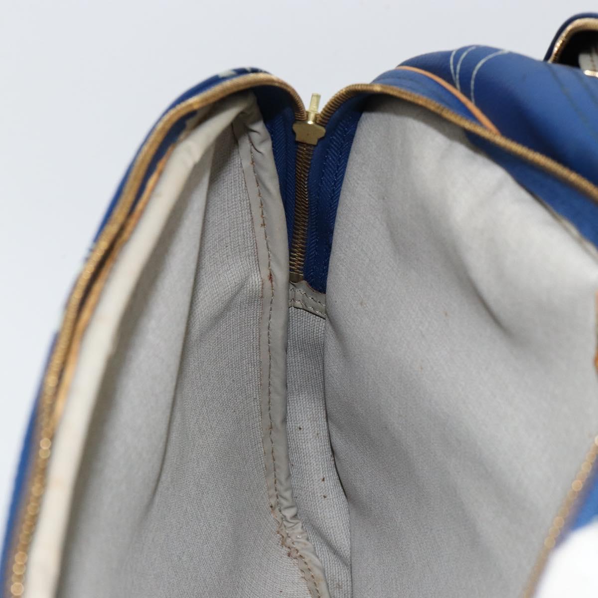 LOUIS VUITTON LV Cup Sac Cowes Bag Coated Canvas Blue M80008 LV Auth 153511