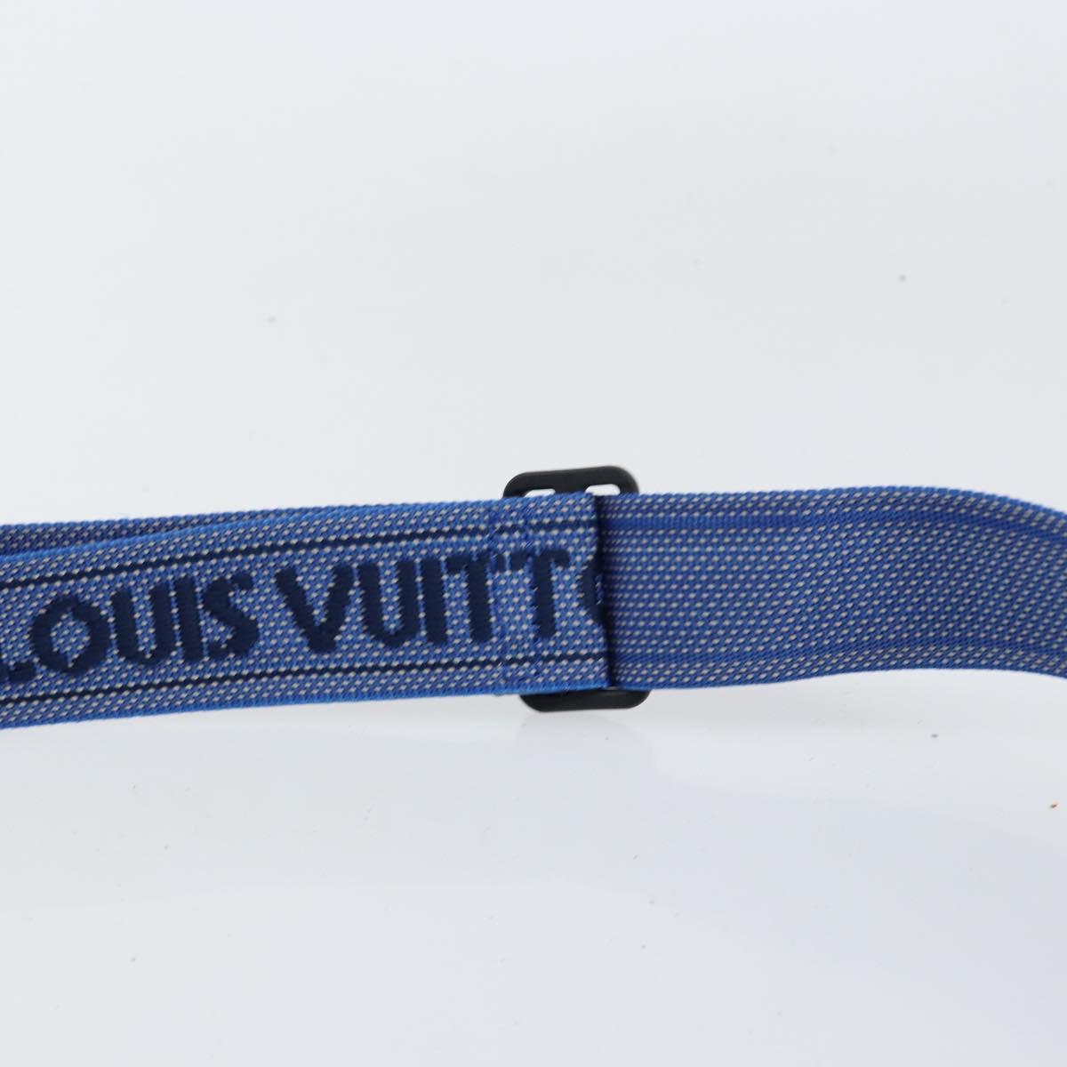 LOUIS VUITTON LV Cup Sac Cowes Bag Coated Canvas Blue M80008 LV Auth 153511