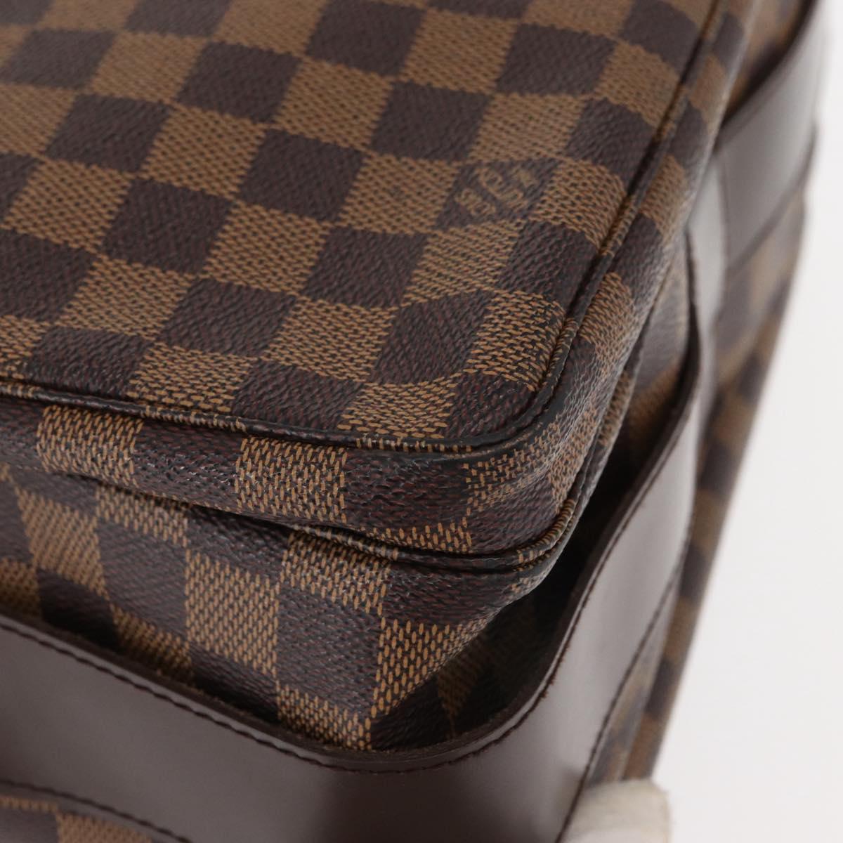 LOUIS VUITTON Damier Ebene Naviglio Shoulder Bag N45255 LV Auth 153512