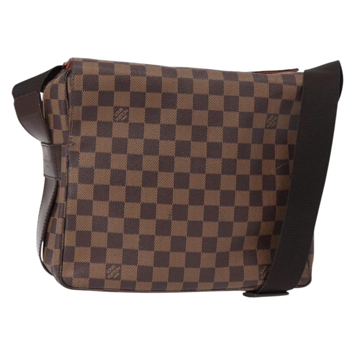 LOUIS VUITTON Damier Ebene Naviglio Shoulder Bag N45255 LV Auth 153512