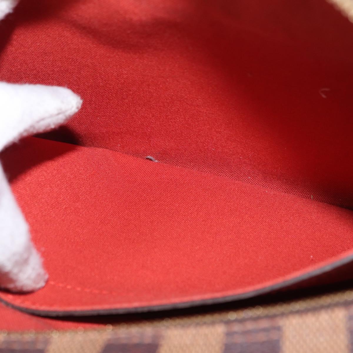 LOUIS VUITTON Damier Ebene Naviglio Shoulder Bag N45255 LV Auth 153512