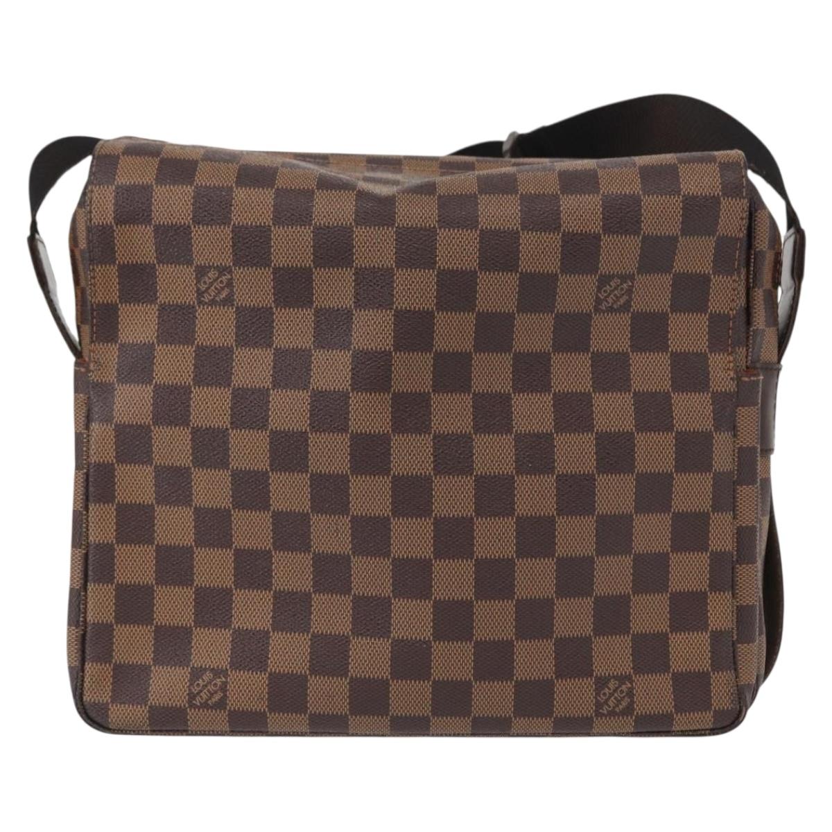 LOUIS VUITTON Damier Ebene Naviglio Shoulder Bag N45255 LV Auth 153512