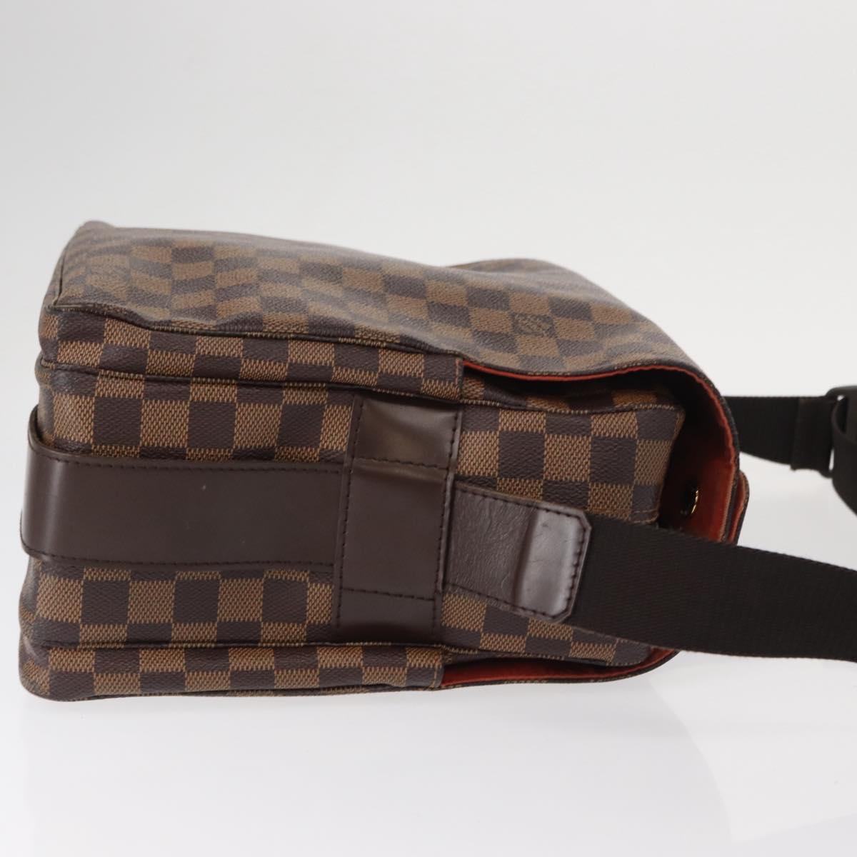 LOUIS VUITTON Damier Ebene Naviglio Shoulder Bag N45255 LV Auth 153512