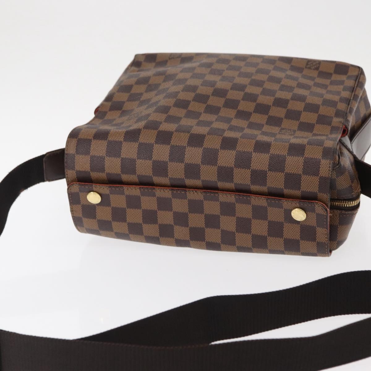 LOUIS VUITTON Damier Ebene Naviglio Shoulder Bag N45255 LV Auth 153512