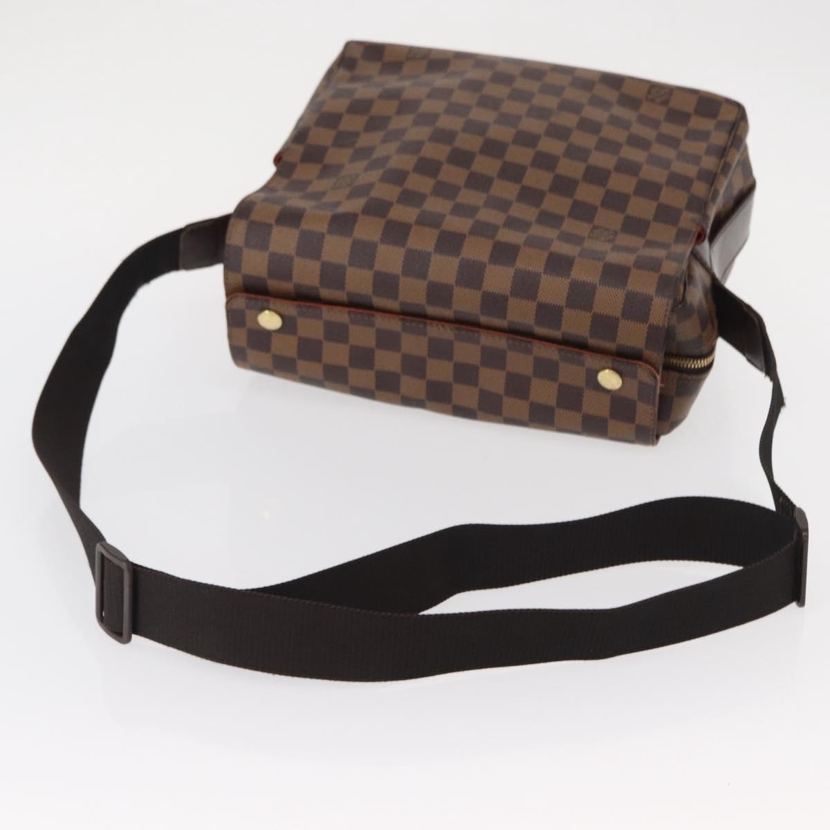 LOUIS VUITTON Damier Ebene Naviglio Shoulder Bag N45255 LV Auth 153512