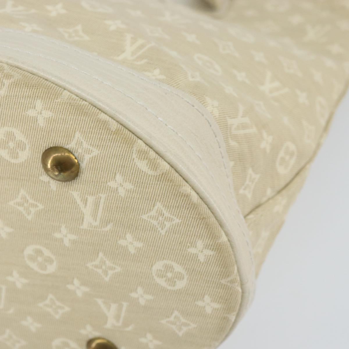 LOUIS VUITTON Monogram Mini Lin Bucket PM Shoulder Bag Dunne M95316 Auth 153514