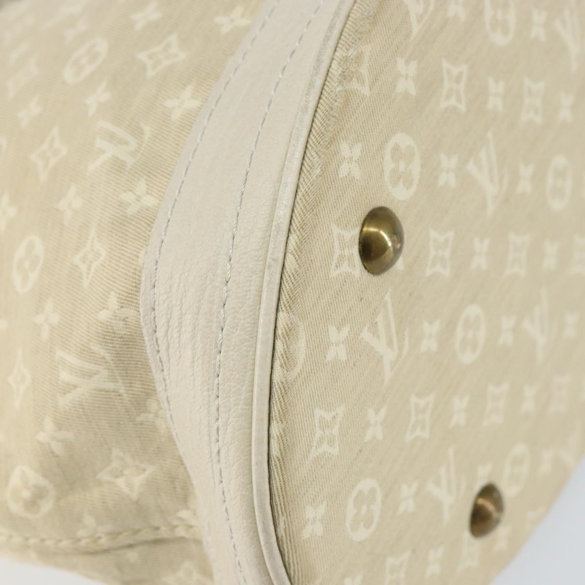 LOUIS VUITTON Monogram Mini Lin Bucket PM Shoulder Bag Dunne M95316 Auth 153514