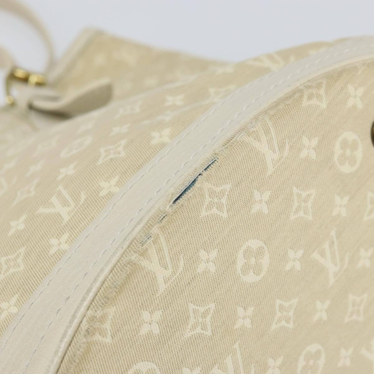 LOUIS VUITTON Monogram Mini Lin Bucket PM Shoulder Bag Dunne M95316 Auth 153514