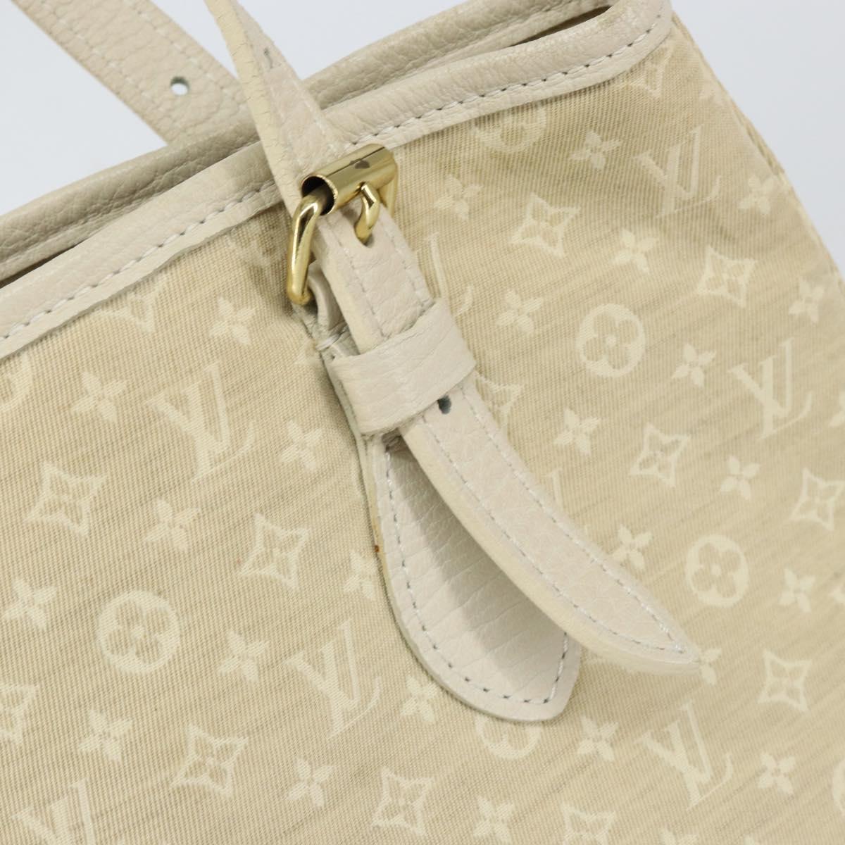 LOUIS VUITTON Monogram Mini Lin Bucket PM Shoulder Bag Dunne M95316 Auth 153514