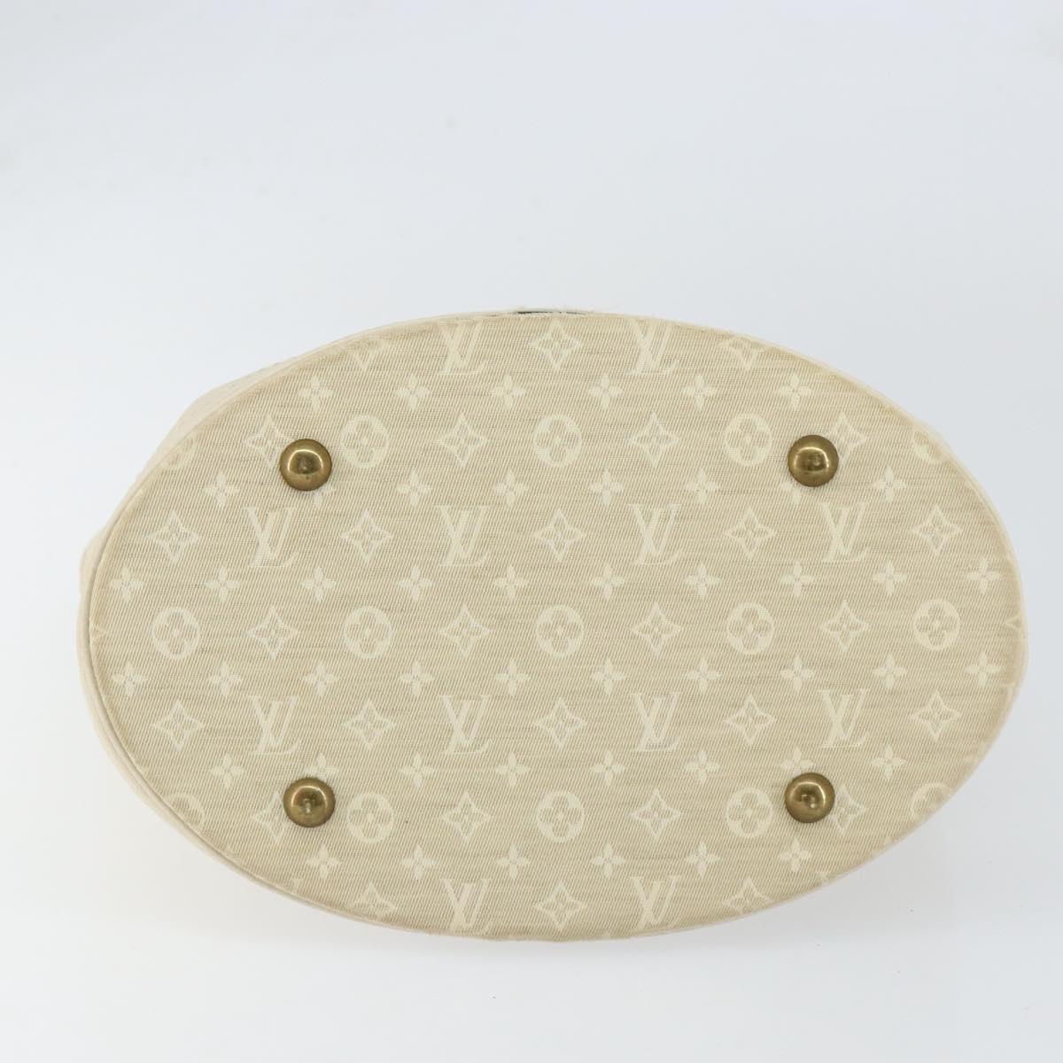 LOUIS VUITTON Monogram Mini Lin Bucket PM Shoulder Bag Dunne M95316 Auth 153514